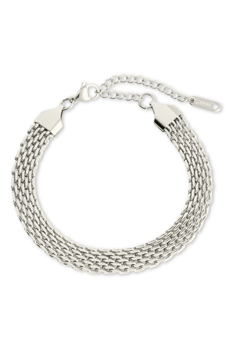 Larken Chain Link Bracelet, Main, color, SILVER