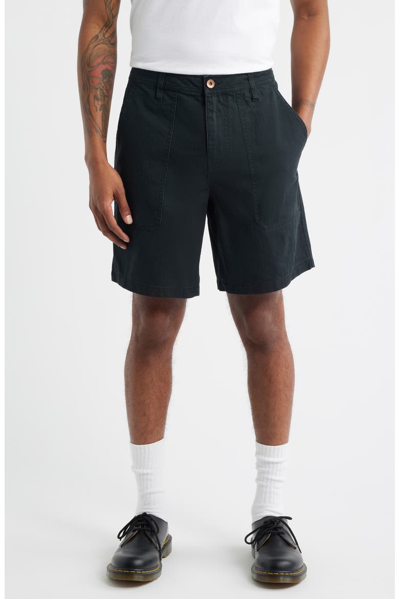 Surplus Cotton Shorts, Main, color, WASHED BLACK