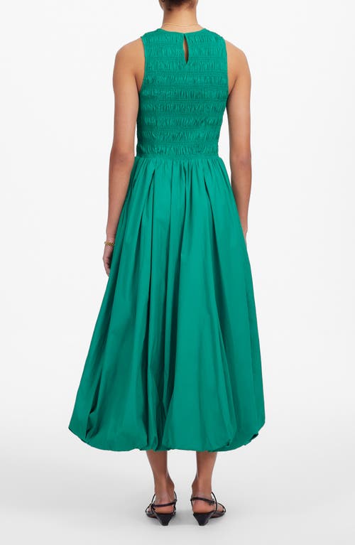 Shop Madewell The Melody Bubble Hem Smocked Midi Dress