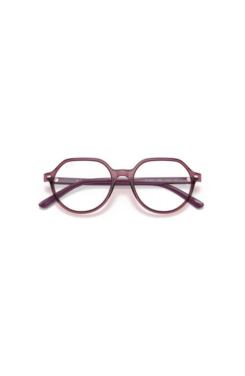 Ray Ban Ray-ban 47mm Square Optical Glasses In Pink