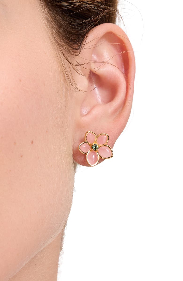 Kate Spade New York pastel petal stud earrings, Alternate, color, 