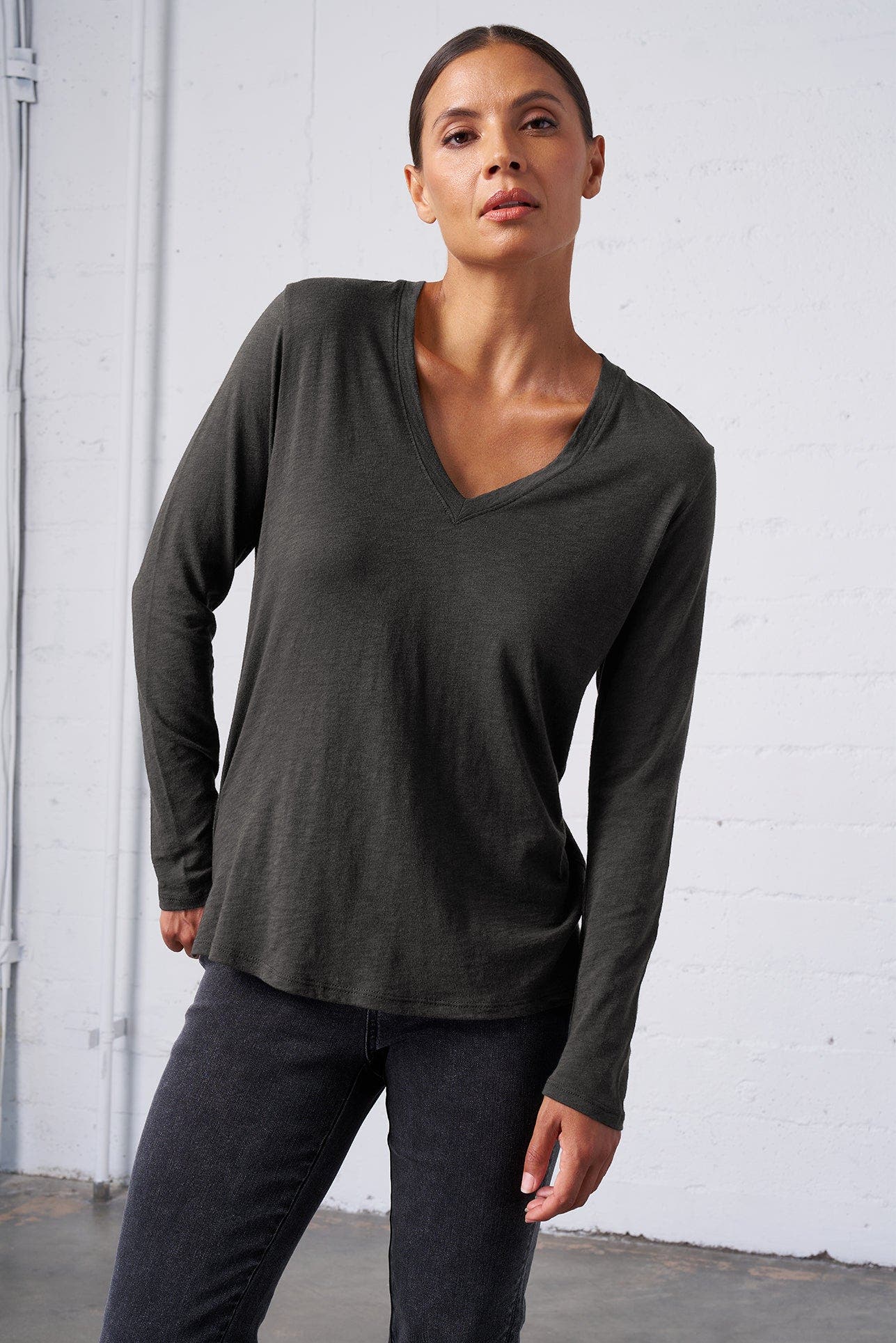 Slub Jersey Long Sleeve Tee - image 4