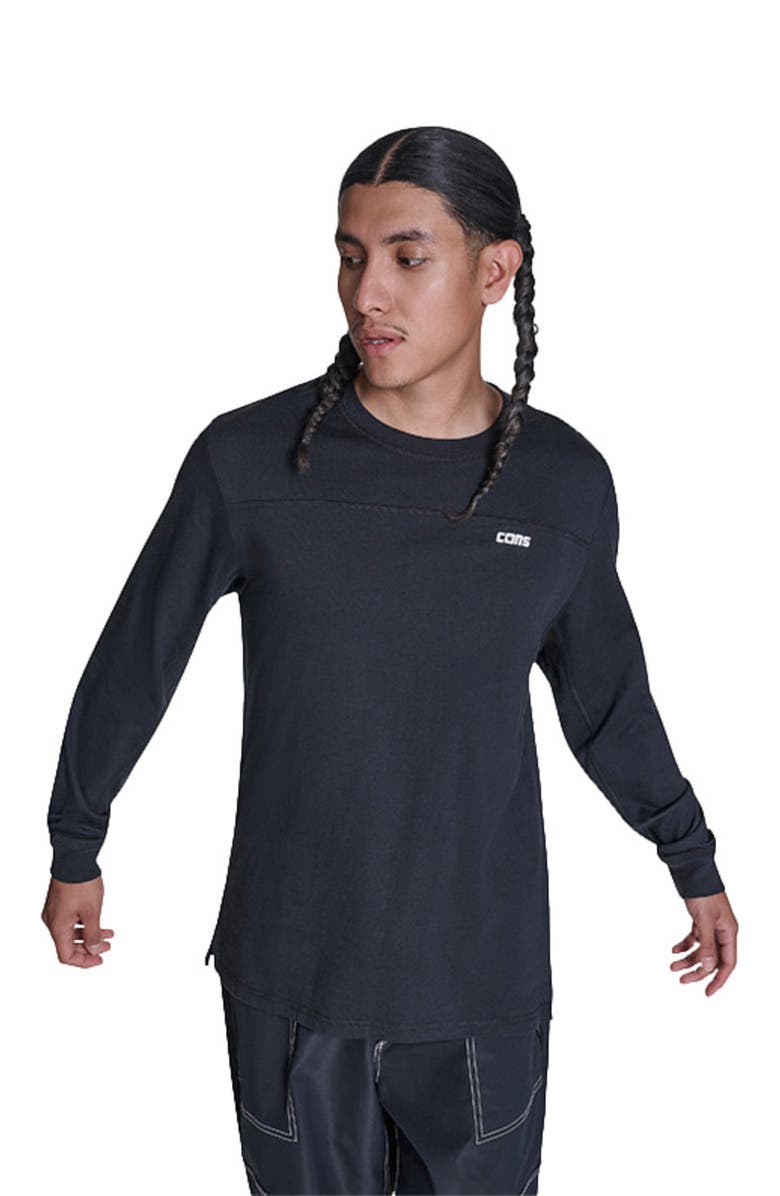 Converse Cons Long Sleeve Tee, Main, color, Converse Black