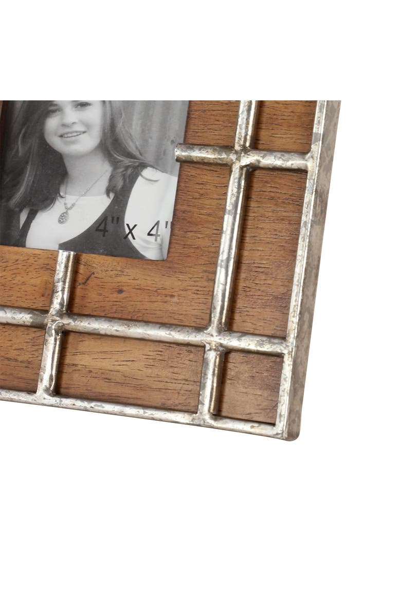 Brown Wood Industrial Photo Frame, Alternate, color, BROWN