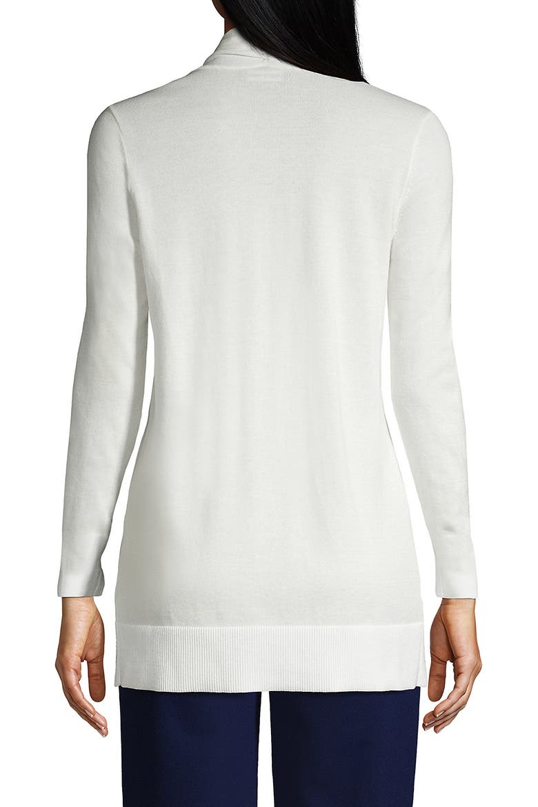 Long Sleeve Open Long Cardigan Sweater, Alternate, color, Ivory