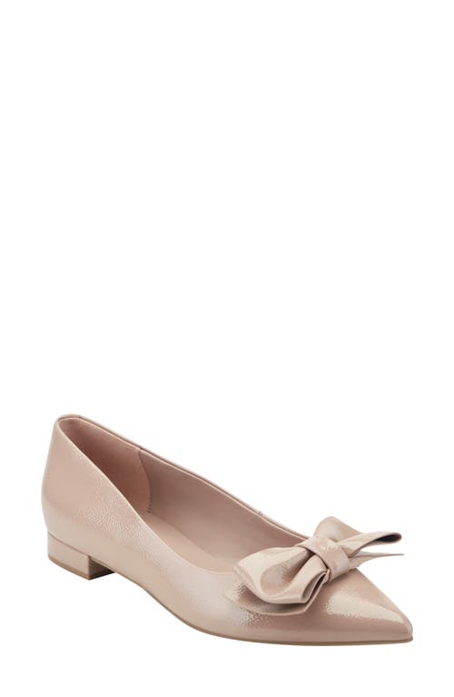 Bandolino Alicce Faux Leather Pointed Toe Flat In Light Pink