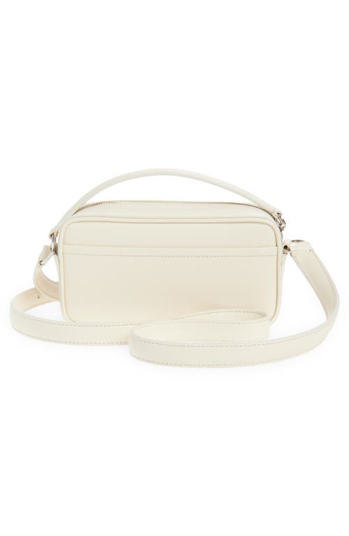 Jacquemus Le Baneto Leather Camera Bag In Ivory