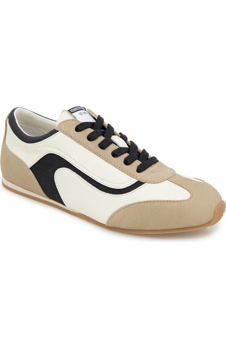 Kenneth Cole Alma Sneaker, Main, color, Cream/ Black Leather