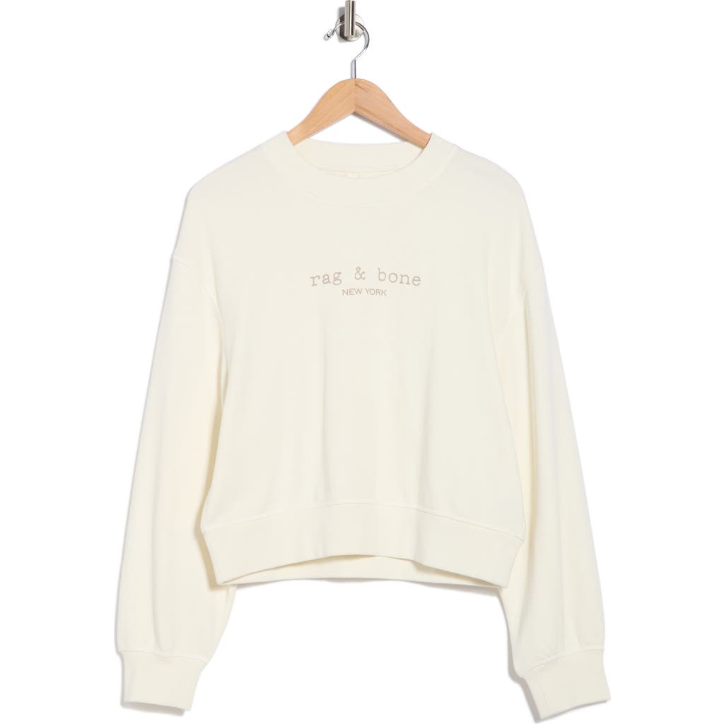 Rag & Bone Logo Terry Sweatshirt In Animal Print