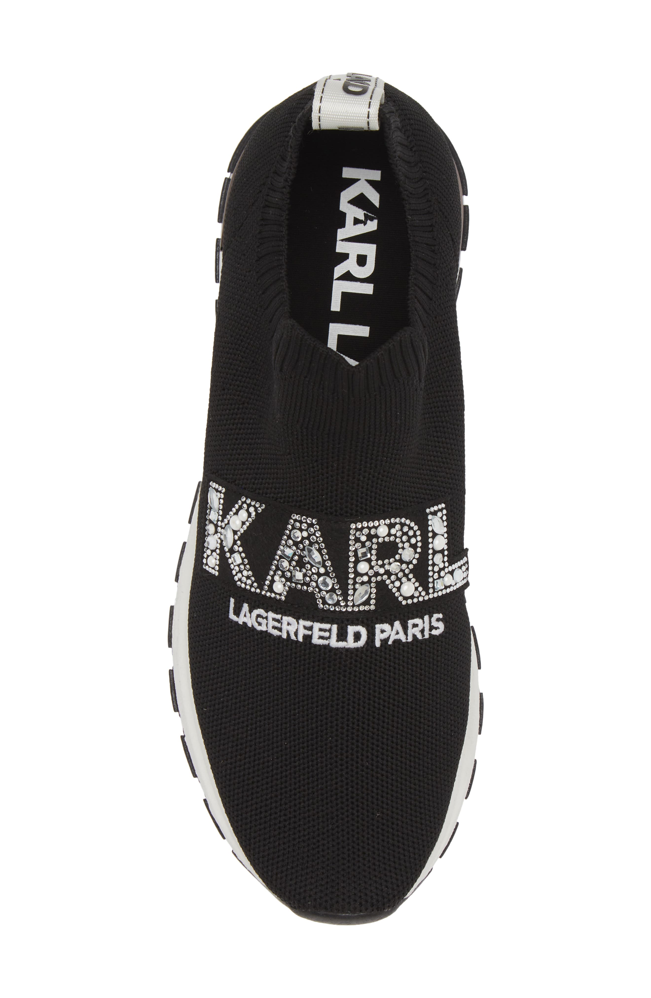 KARL LAGERFELD PARIS Maries Crystal Sneaker, Alternate, color, 