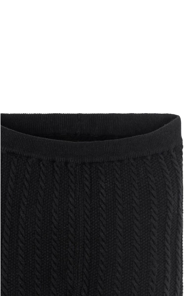Hope & Henry Baby Girls' Cable Sweater Legging, Infant, Alternate, color, Black Cable