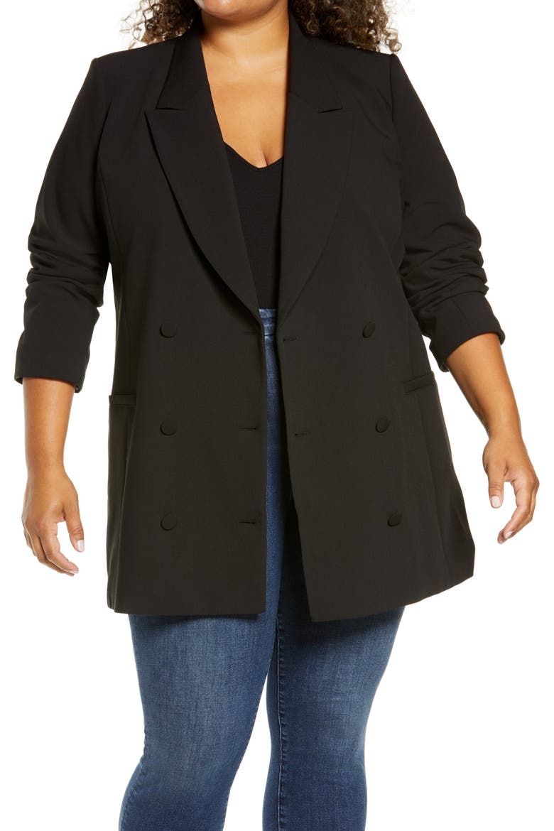 Vent Back Exec Blazer, Alternate, color, BLACK