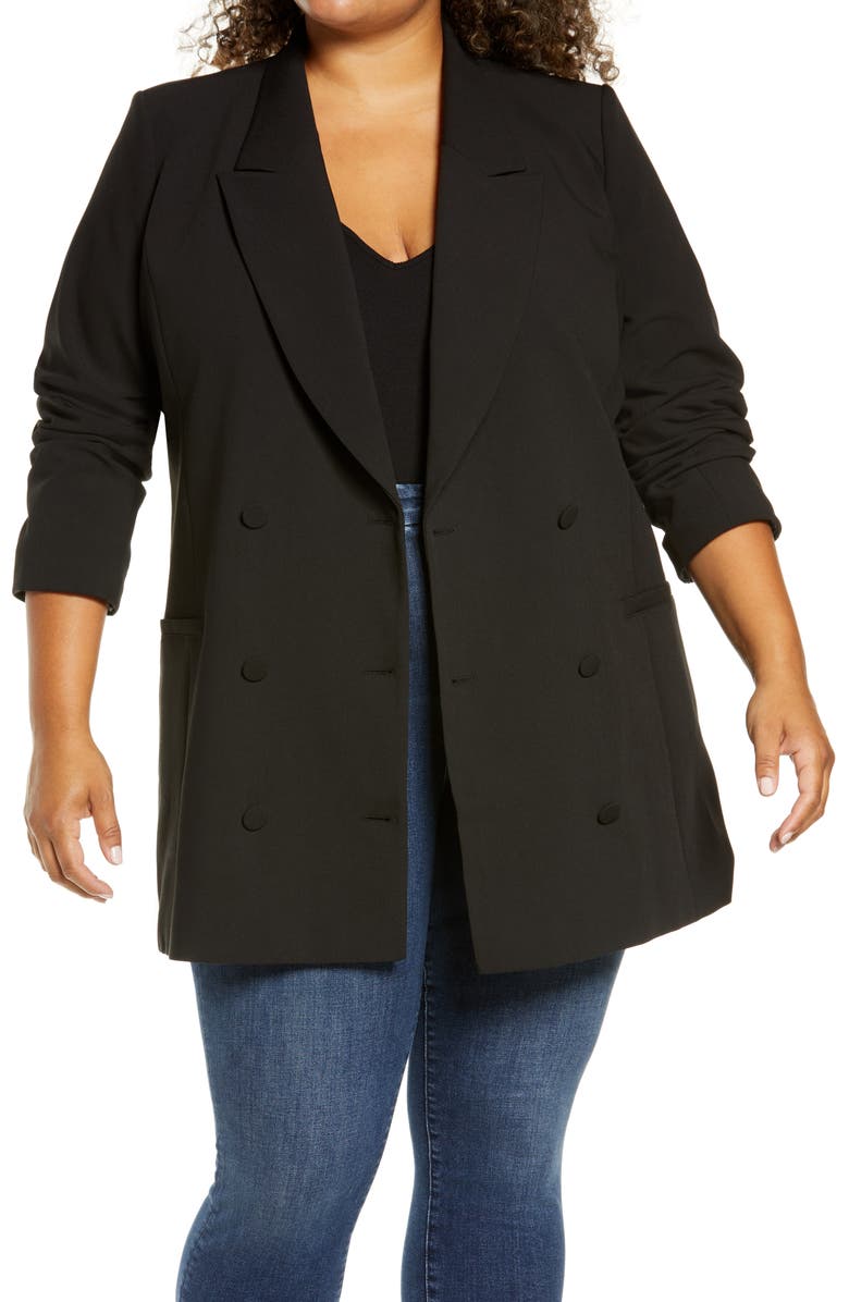 Good American Vent Back Exec Blazer, Alternate, color,