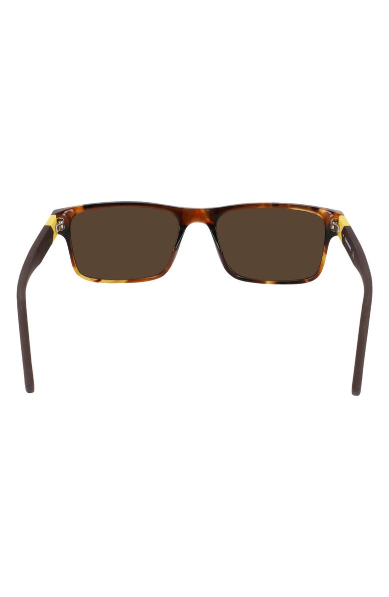 Converse Rise Up 55mm Sunglasses, Alternate, color, Amber Tortoise