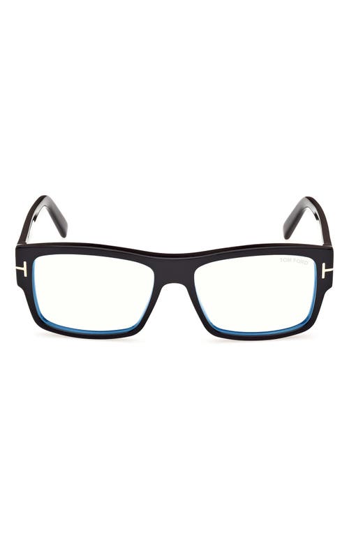 Tom Ford 55mm Square Blue Light Blocking Glasses