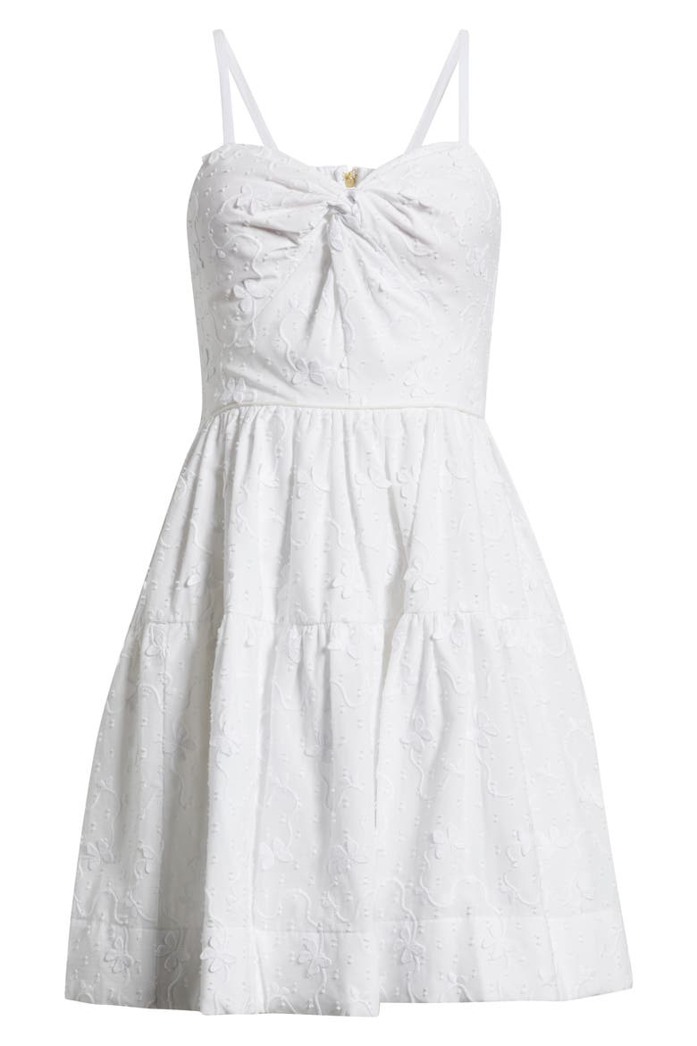 Bennet Butterfly Appliqué Minidress, Alternate, color, RESORT WHITE MONARCH