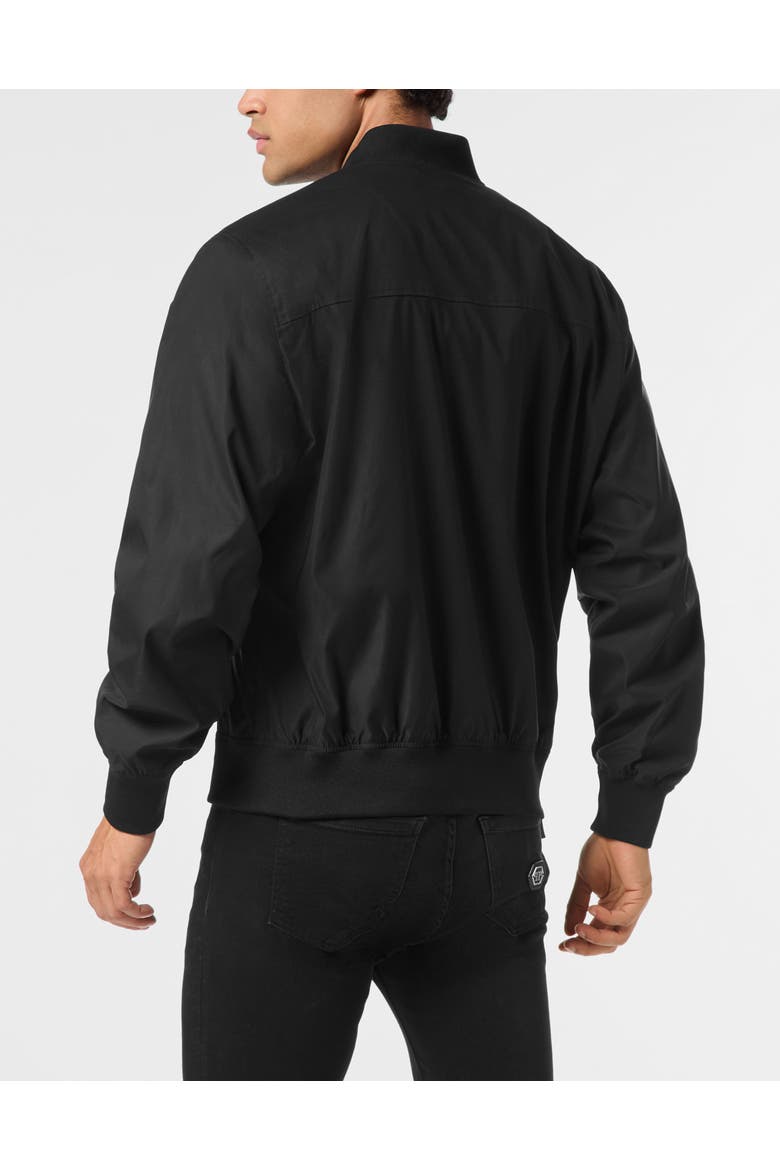 Nylon Bomber Jacket Men, Alternate, color, black