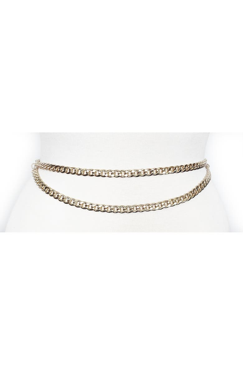 Drape Waist Chain, Alternate, color, GOLD
