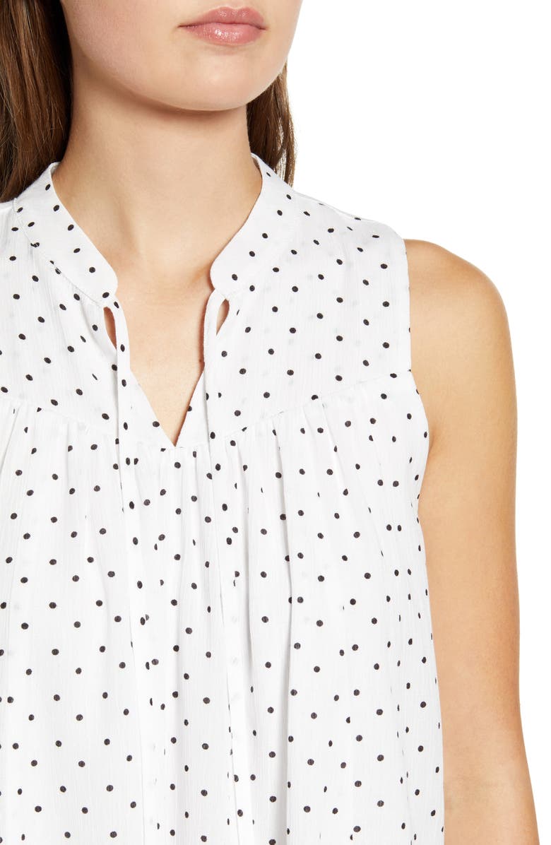 GIBSONLOOK Gibson x The Motherchic Boardwalk Tie Neck Woven Top, Alternate, color, 