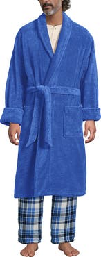Lands' End Calf Length Turkish Terry Robe