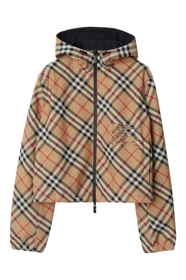 Equestrian Knight Reversible Hooded Jacket, Alternate, color, SAND IP CHECK