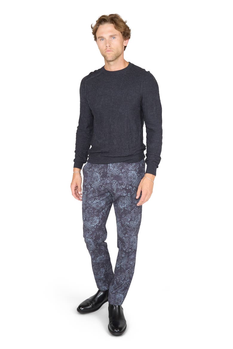Cole Fully Fashioned Merino Wool Crewneck Sweater, Alternate, color, Charcoal