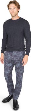 Lords of Harlech Cole Fully Fashioned Merino Wool Crewneck Sweater