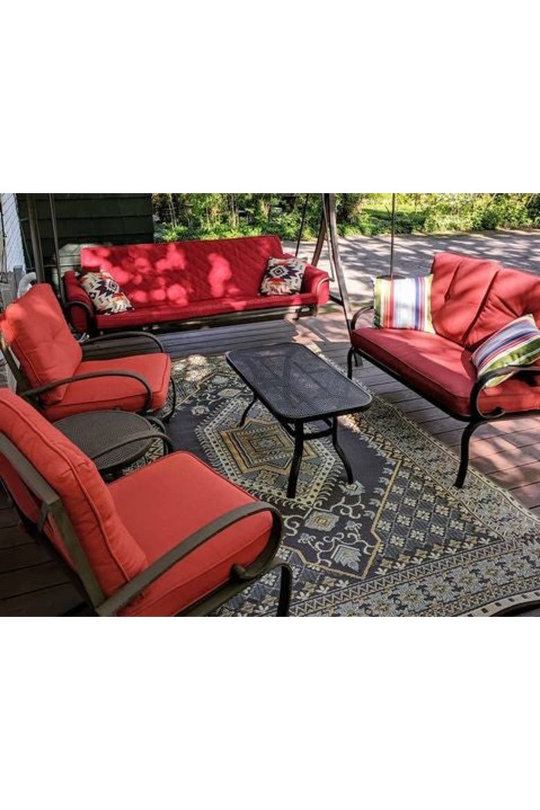 Turkish Rug, Alternate, color, Black Brown - 6'x9'