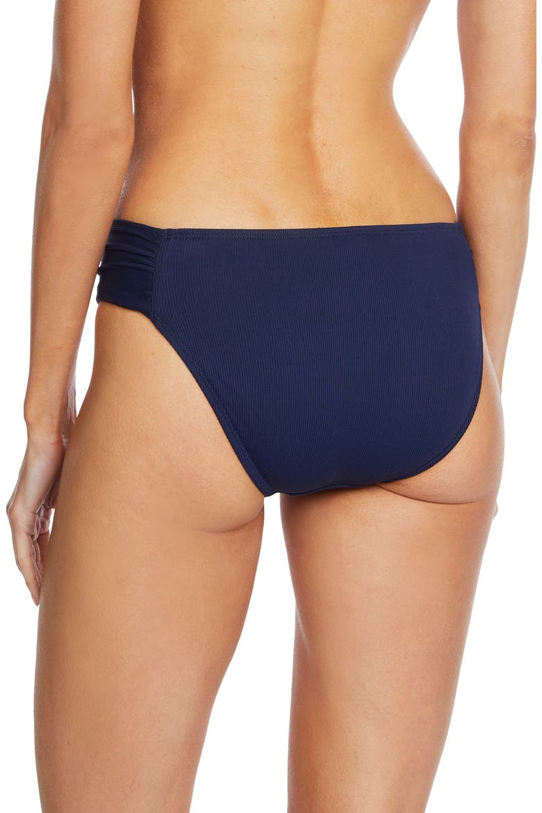 Amy Side Tab Bikini Bottoms, Alternate, color, NAVY