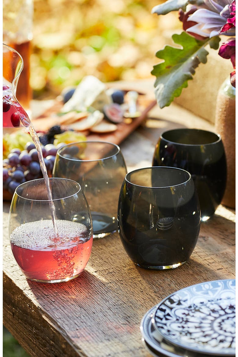 Les Nuages Gray Tumblers Set of 4 - Gray, Alternate, color, GRAY