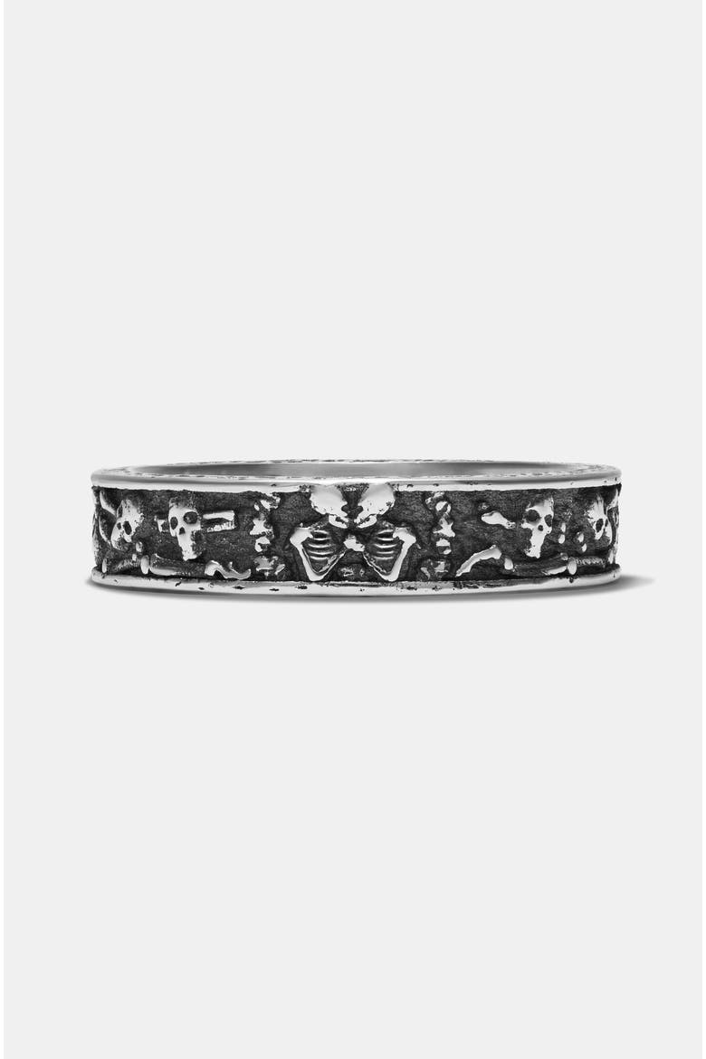 Amorata Thin Sterling Silver Ring, Alternate, color, Silver