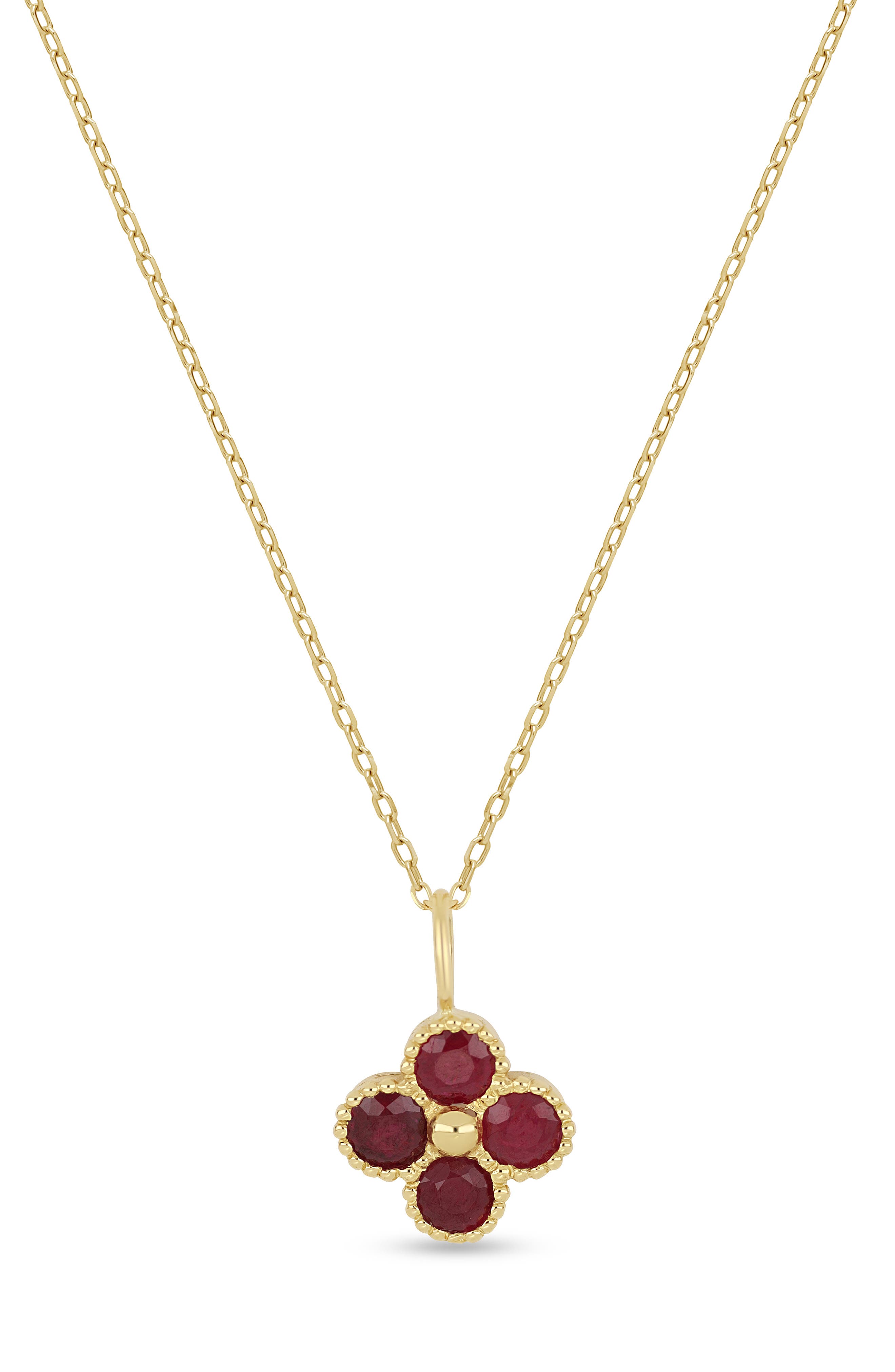 18K YELLOW GOLD/ RUBY