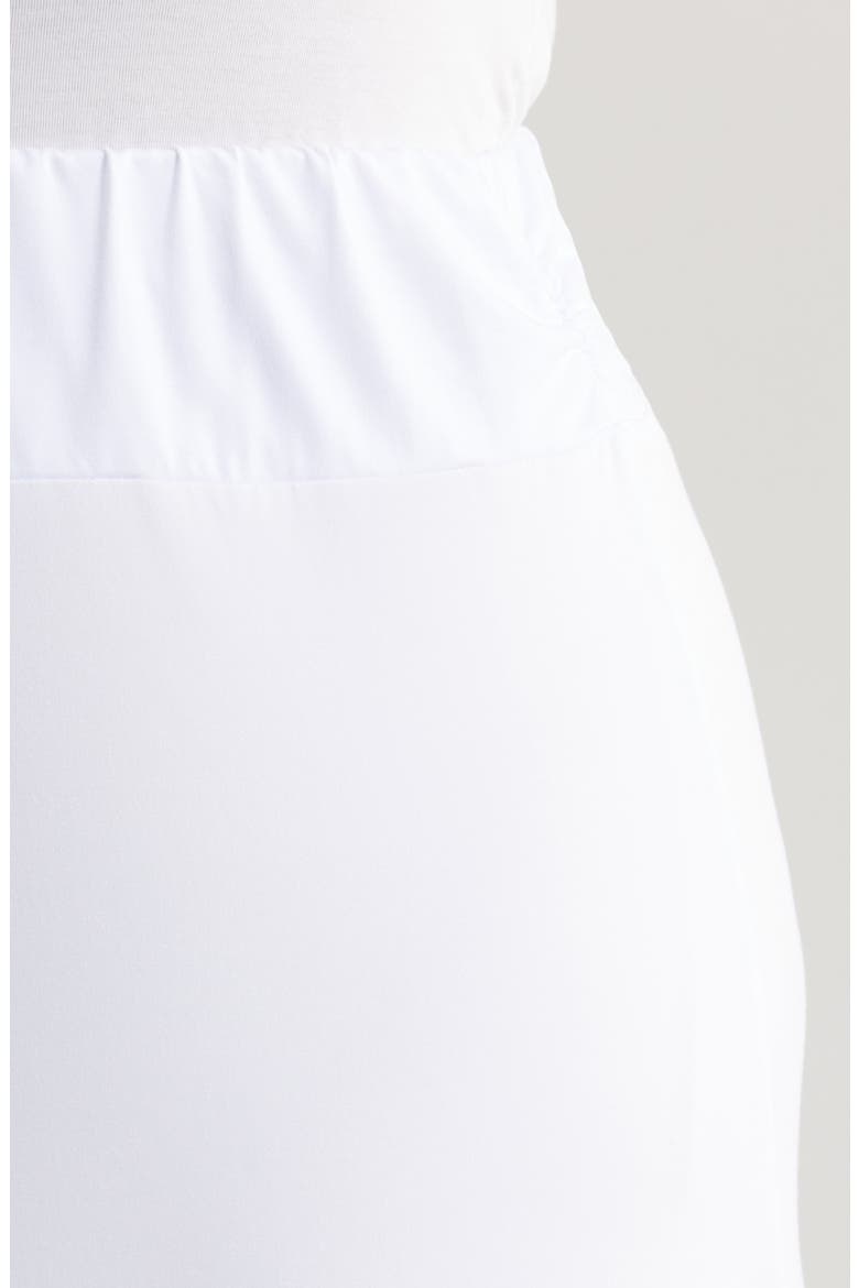 Handkerchief Hem Jersey Midi Skirt, Alternate, color, WHITE