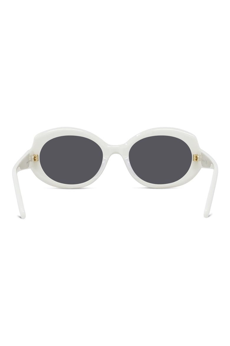 Thin Mini 54mm Oval Sunglasses, Alternate, color, IVRY/SMK