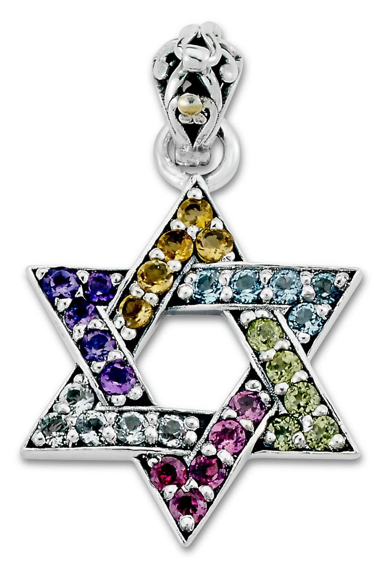 Star of David Pendant, Main, color, MULTI