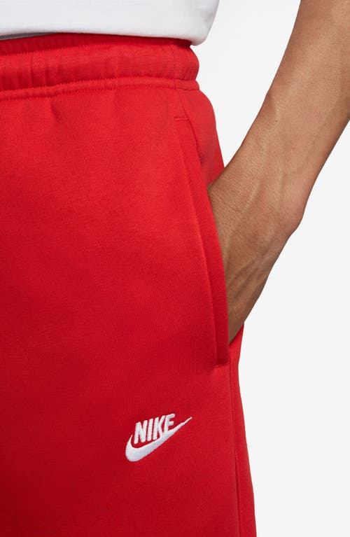 Nike Club Fleece Joggers In Red