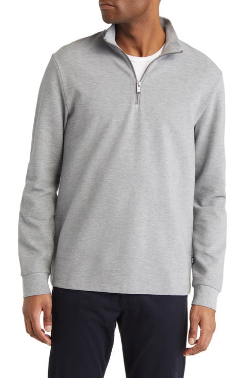 Sidney Ottoman Knit Quarter Zip Sweatshirt