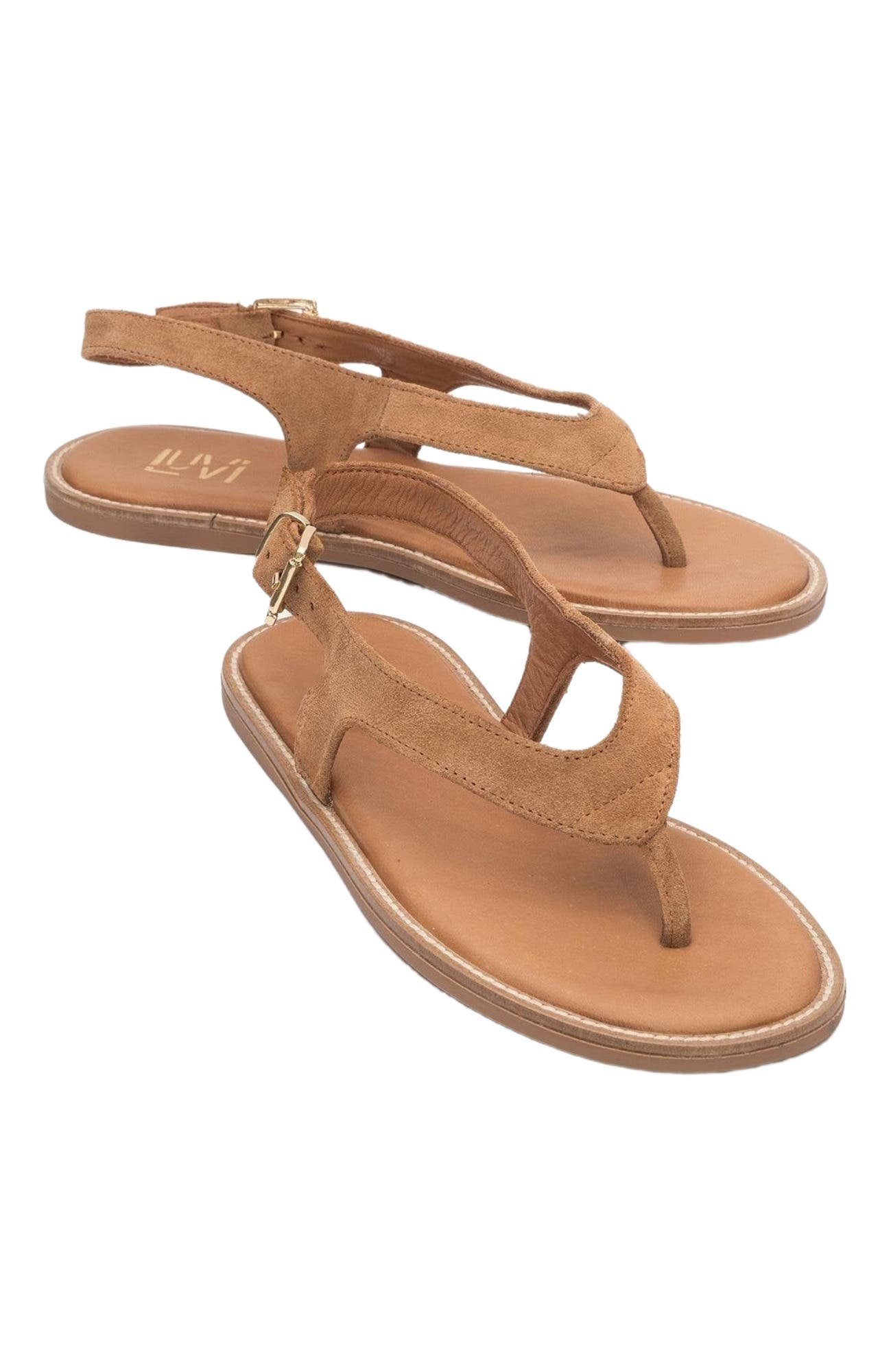  Cognac Brown Suede Leather