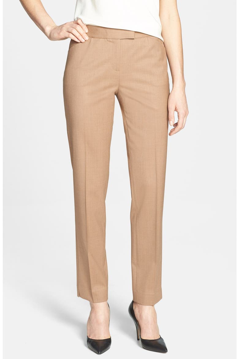 Irving Stretch Wool Pants (Nordstrom Exclusive), Main, color, CAMMELLO MULTI