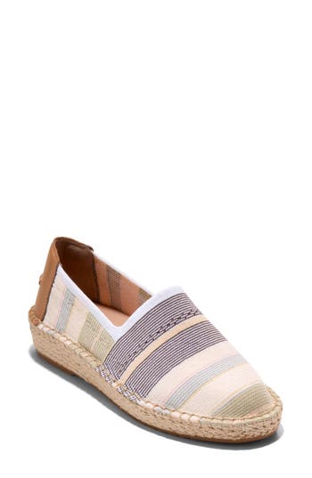 Cole Haan Cloudfeel Stitchlite Espadrille Flat In Bali Stripe Stitchlite