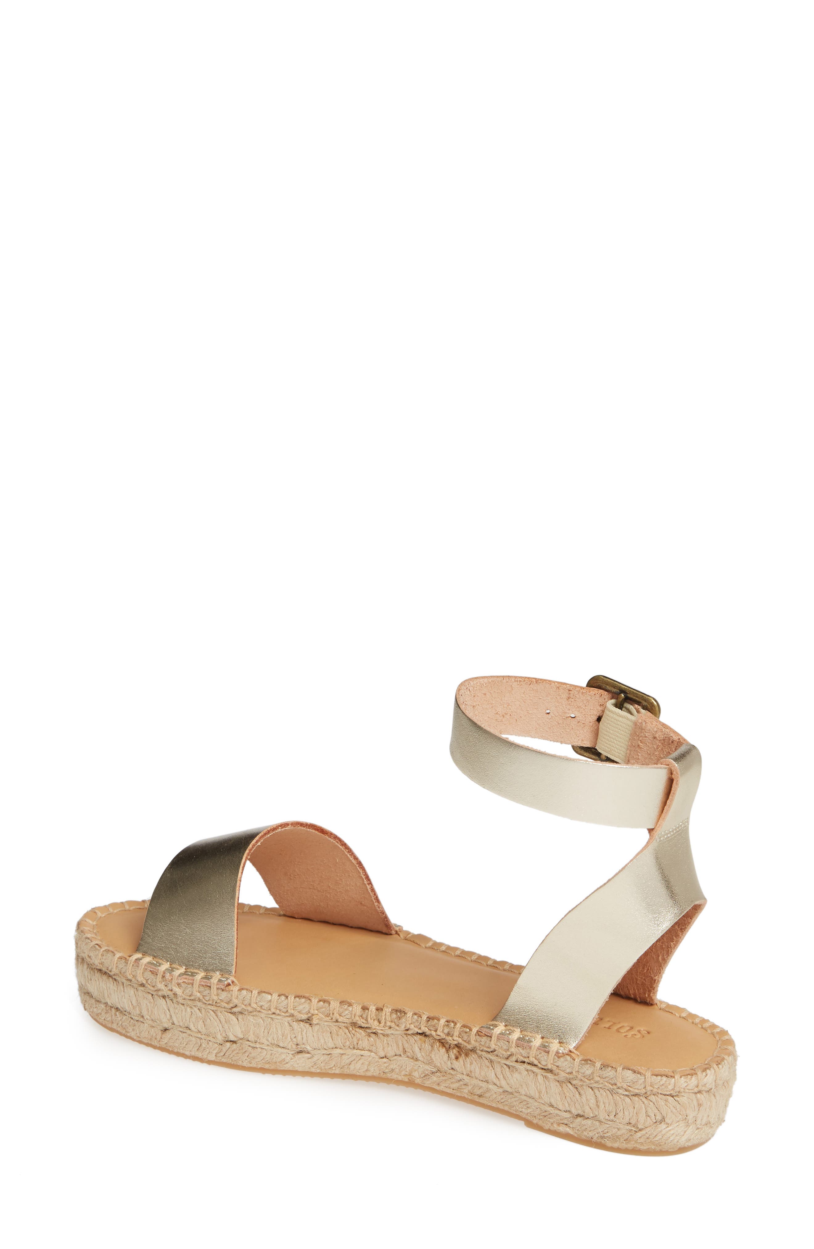 Cadiz Espadrille Sandal, Alternate, color, PLATINUM