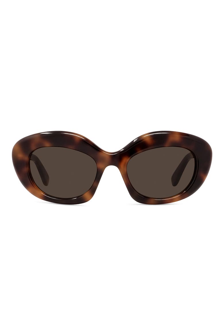 Curvy 51mm Cat Sunglasses, Main, color, DARK HAVANA / BROWN