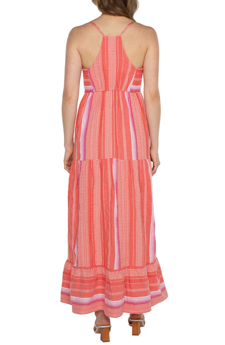 Liverpool Los Angeles Tiered Racerback Maxi Sundress, Alternate, color,