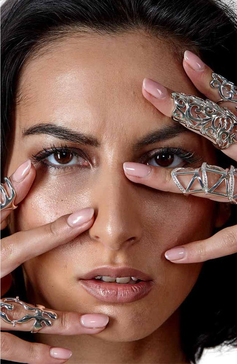 Lucy Quartermaine Elements Full Armour Ring, Alternate, color, Sterling Silver