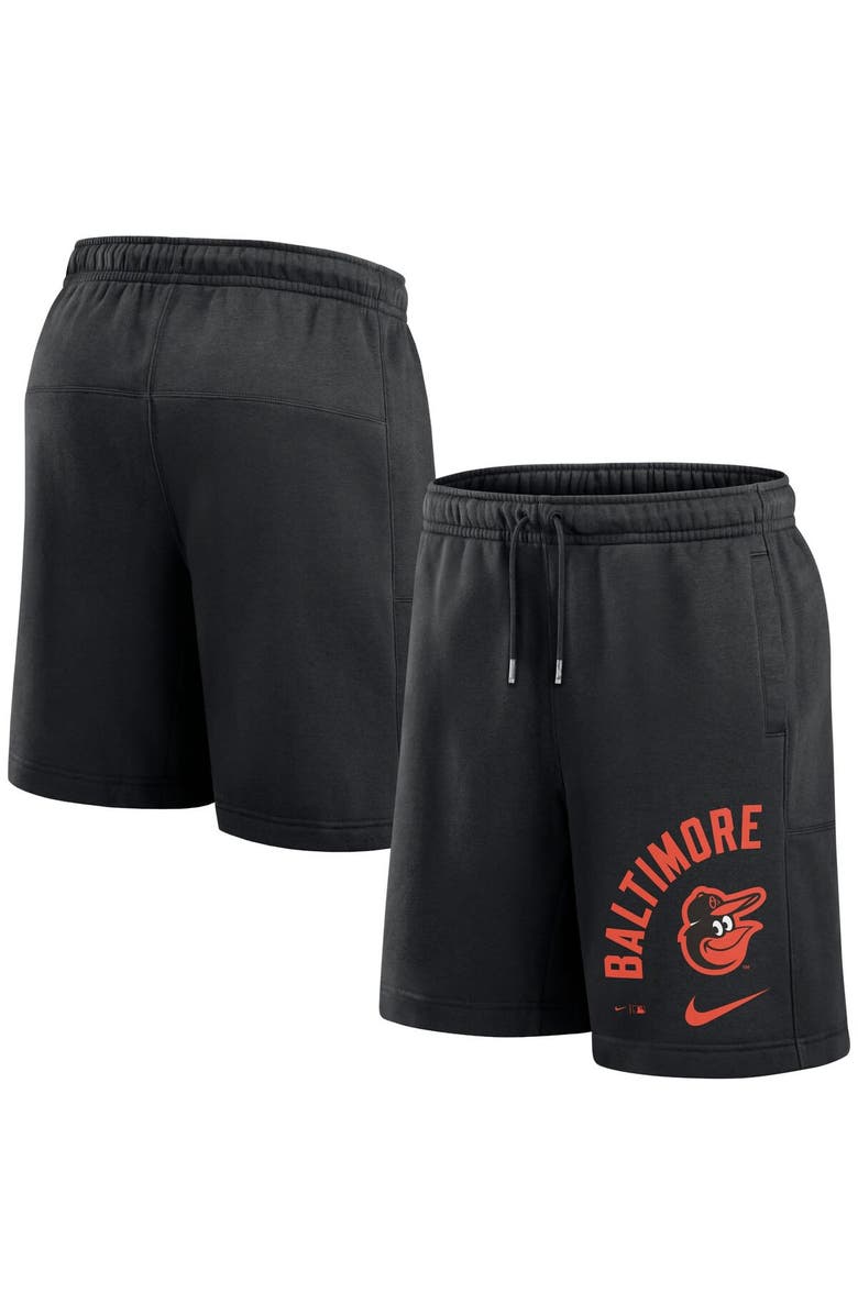Nike Men's Nike Black Baltimore Orioles Arched Kicker Shorts, Alternate, color, Black