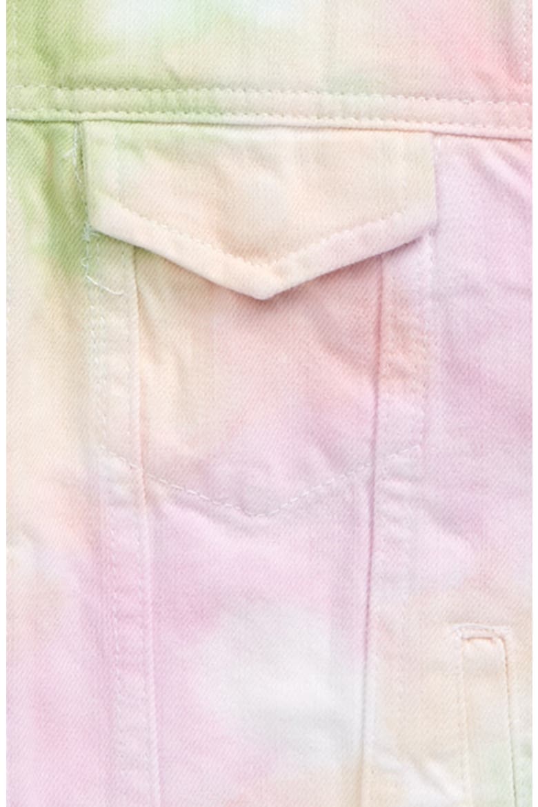 Tie Dye Denim Jacket, Alternate, color, PINK MULTI