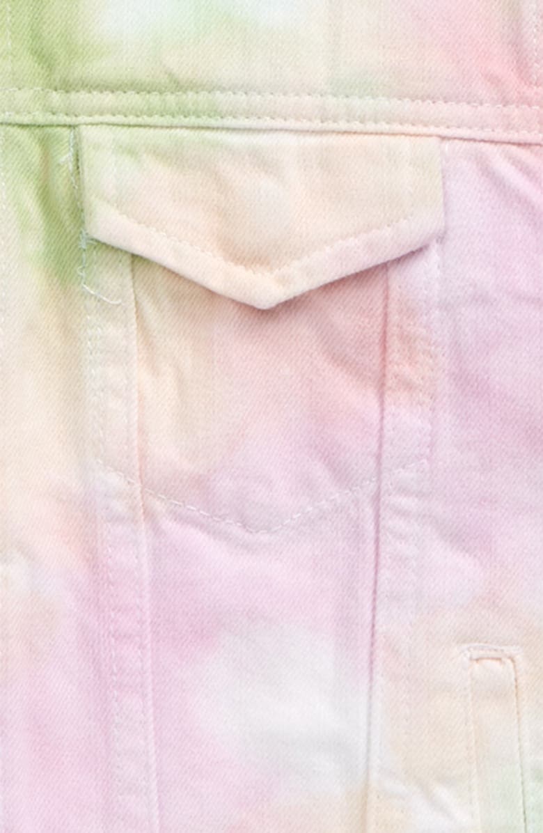 Tractr Tie Dye Denim Jacket, Alternate, color, 