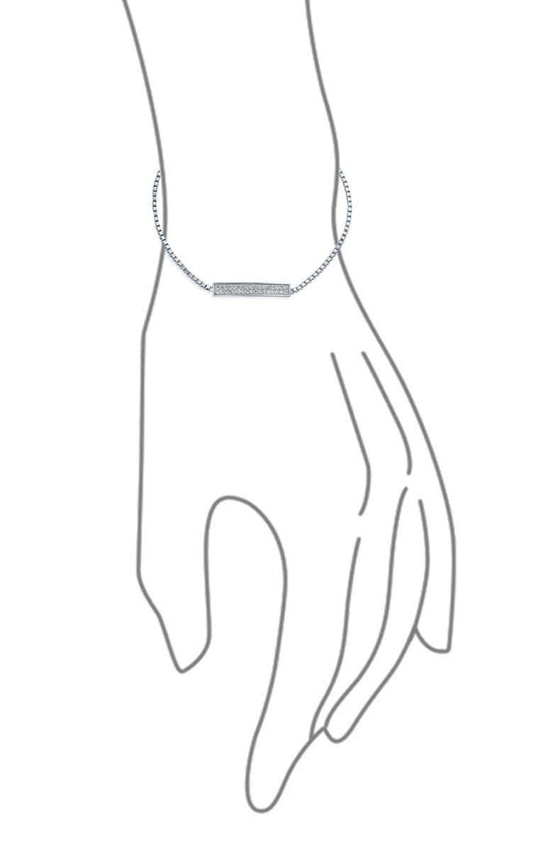 BLING JEWELRY Cubic Zirconia Bolo Bracelet, Alternate, color,