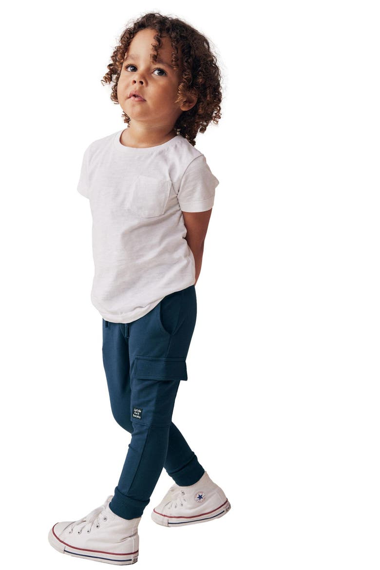 Kids' Stretch Cotton Skinny Utility Joggers, Alternate, color, BLUE
