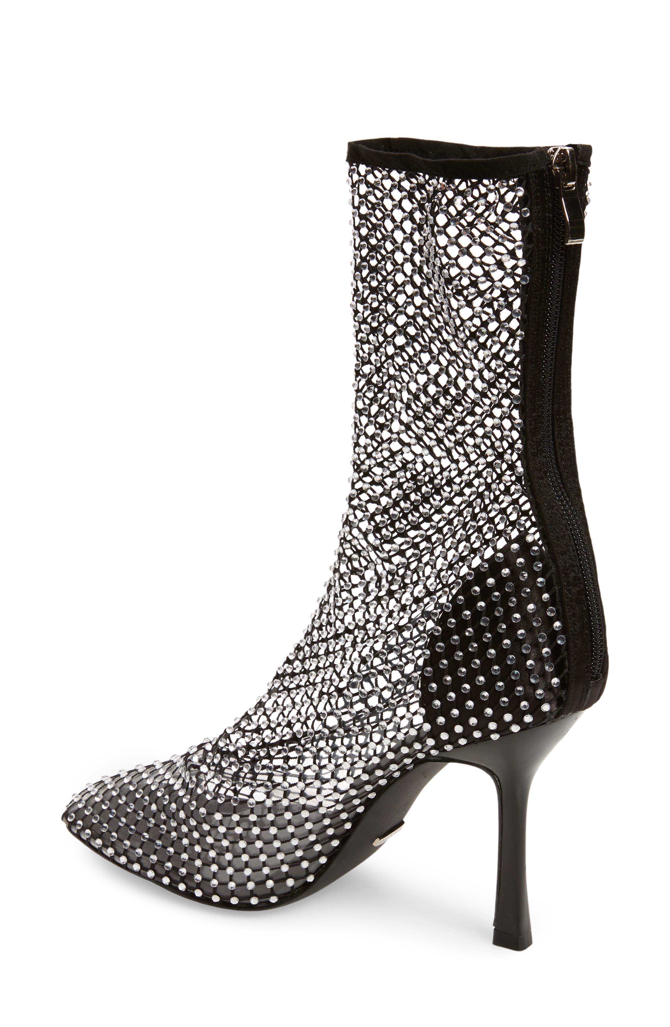 Billini Rhinestone Mesh Bootie, Alternate, color, 
